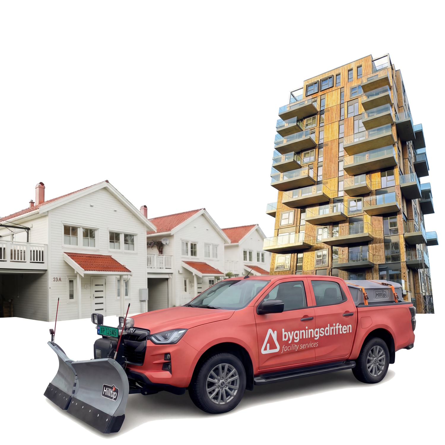 Bil og bygninger bak-1